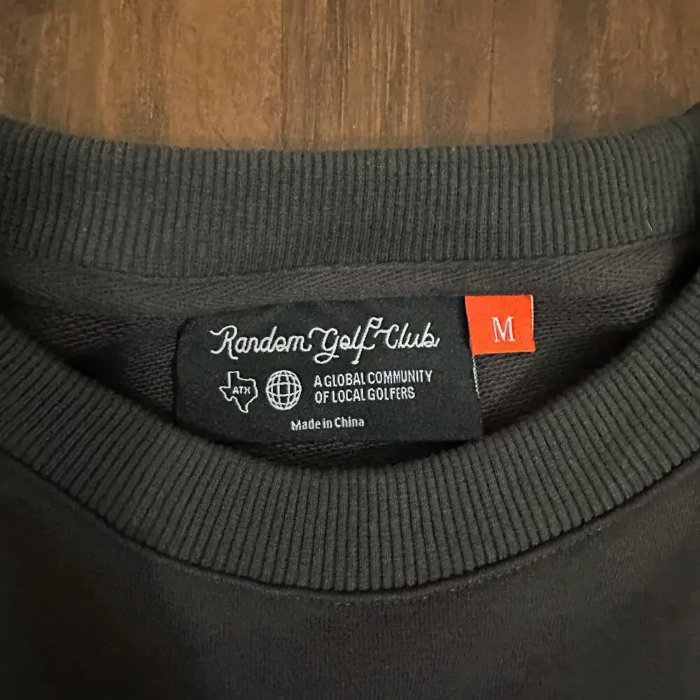 RANDOM GOLF CLUB Sweatshirt Charcoal Graphic Crewneck Athleisure Sports - Picture 6 of 9